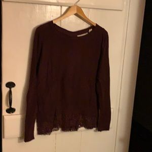 Anthropologie cotton cashmere blend sweater